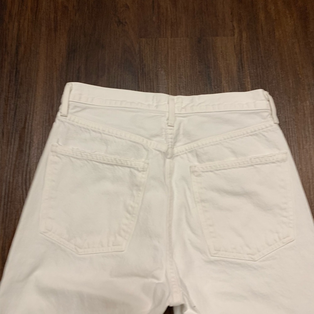 Agolde Riley High Rise Crop Distressed Jeans - Picture 10 of 11